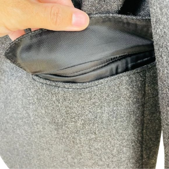 Lanvin Charcoal Grey Wool Single Breast Snap Button Blazer Size 50 - Picture 7 of 11